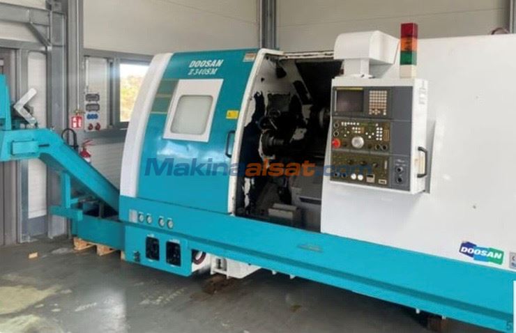 DOOSAN  Z340 SM  Çift Ayna / Çift Taret  / C1 + C2 - eksen - Sürücülü / CNC Torna Frezeleme Merkezi