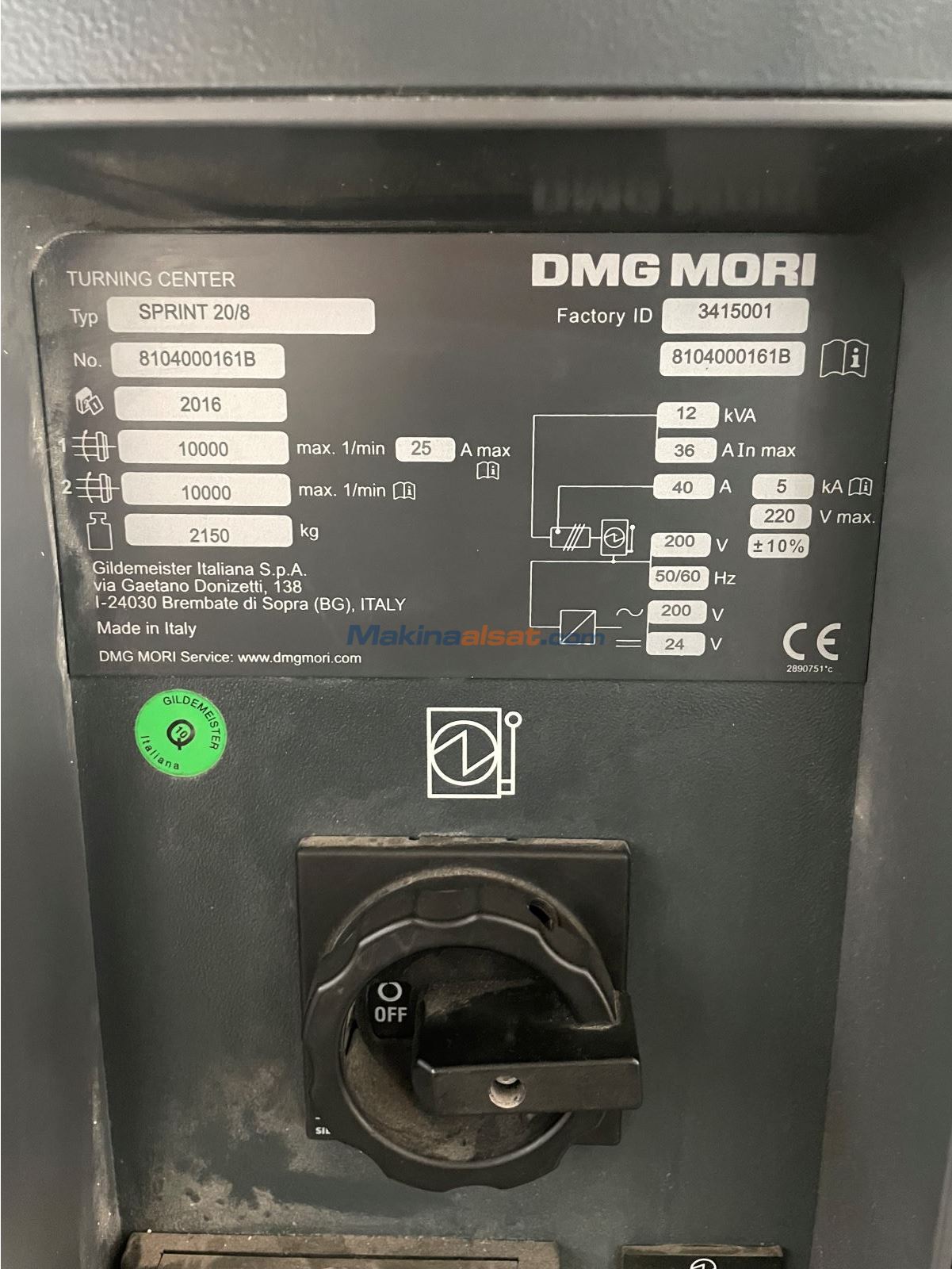 Dmg Sprint Kayar Otomat Torna