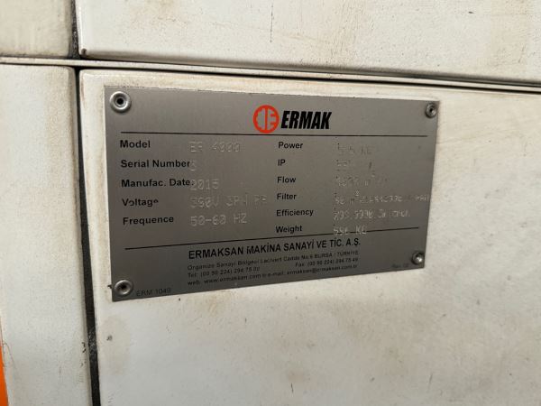 ERMAKSAN 4 kW YEDEK TABLALI LAZER KESİM