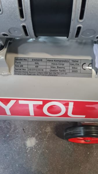 MY TOL 2 HP 50 Litre SESSİZ KOMPRESÖR