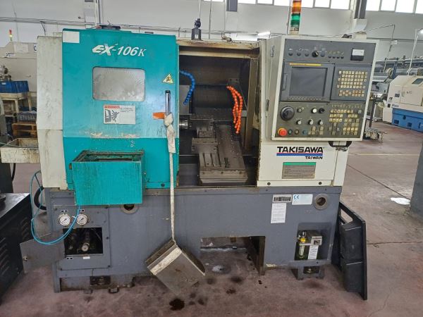 TAIWAN TAKISAWA EX-106K CNC Torna Used Cnc Lathe machine for