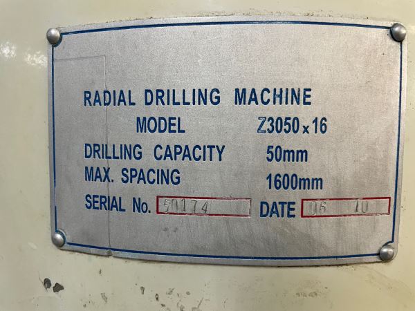 KONDİA Z3050 X 16 RADYAL MATKAP