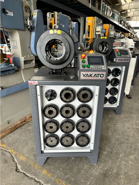YAKATO DİJİTALLİ HİDROLİK HORTUM SIKMA BORU BÜZME PRESİ