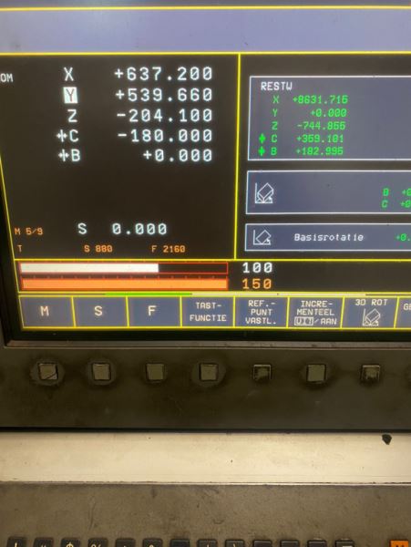 ZAYER – KCU-12000 – 5 Ahcse Fahrsteander Fräsmaschine