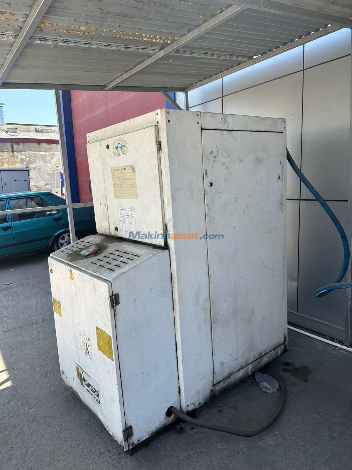 Full Bakımlı Komsan VEK60 45kw 60hp Vidalı Kompresör + Hava Tankı