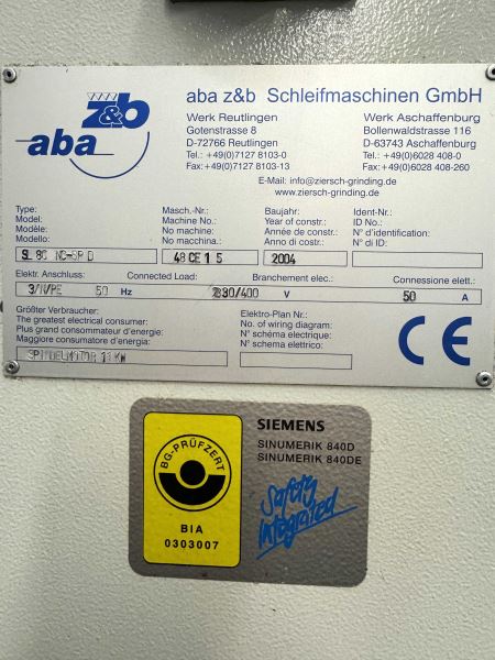 ABA ELB Schliff Studer Dişli Taşlama