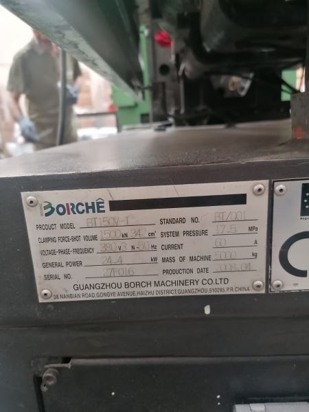 BORCHE BT150V-1 / 150 TON 2008 MODEL PLASTİK ENJEKSİYON