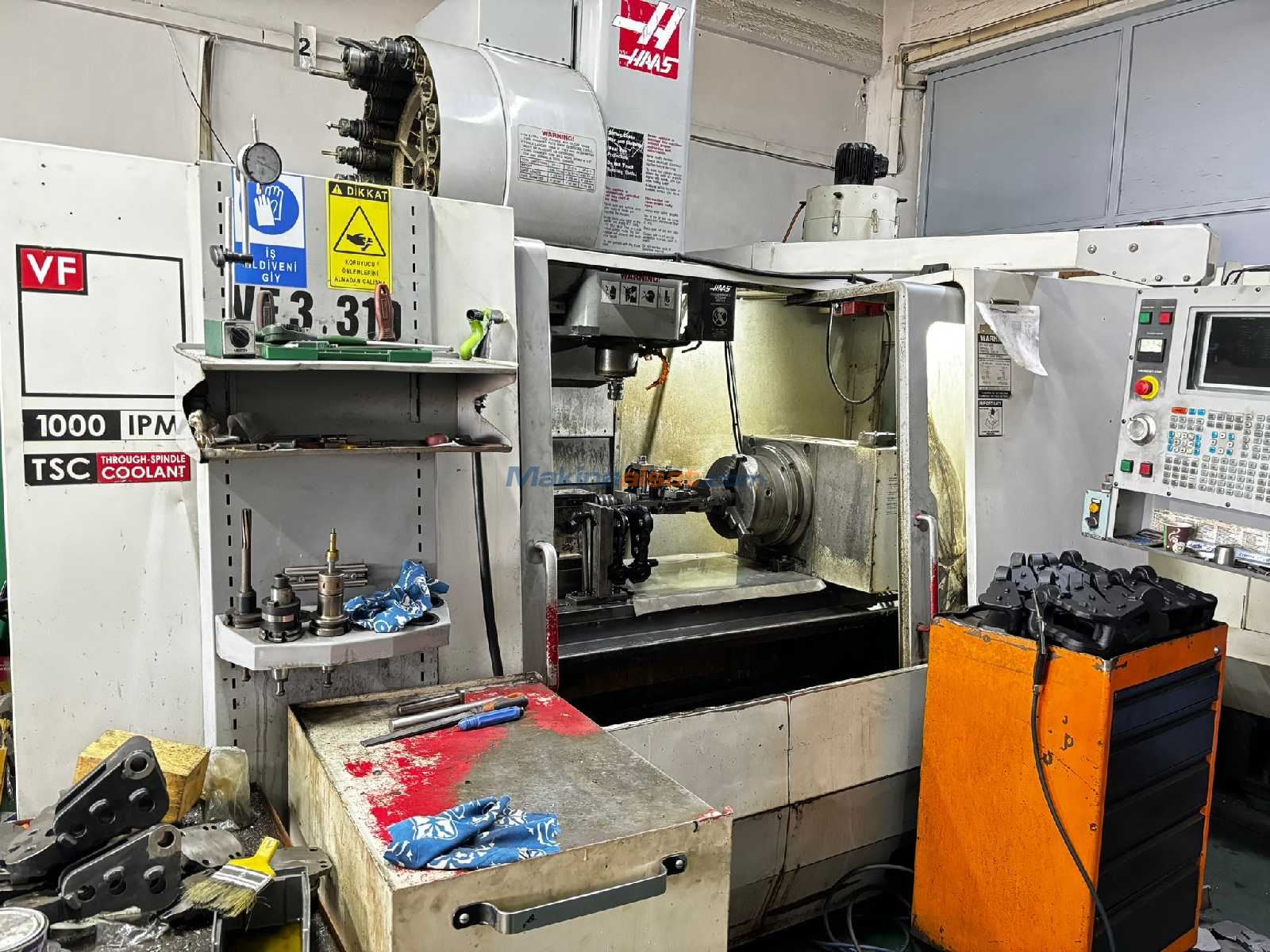 HAAS VF3 4 Eksen Divizörlü CNC Dik İşleme Merkezi