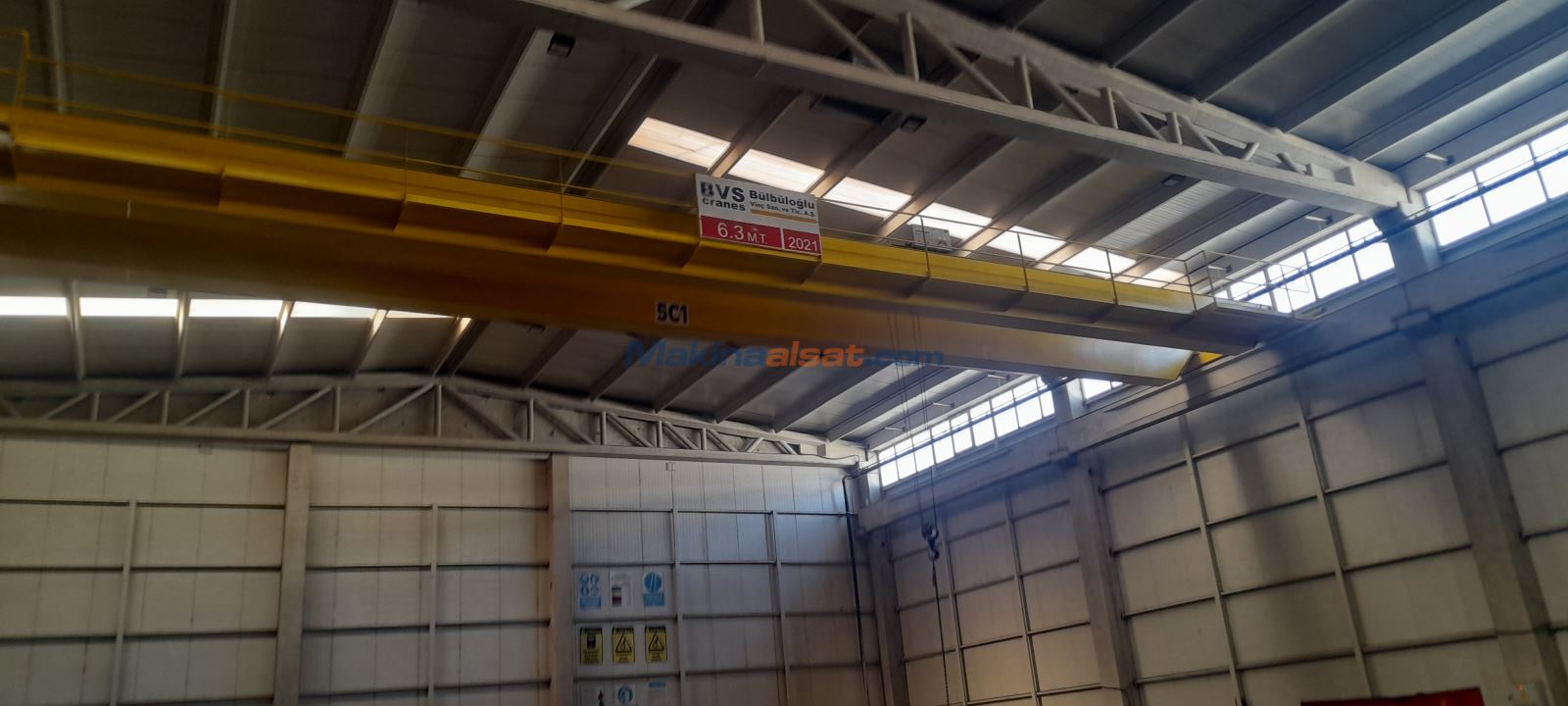 BÜLBÜLOĞLU TAVAN VİNCİ - 6.3 TON GEZER KÖPRÜLÜ VİNÇ