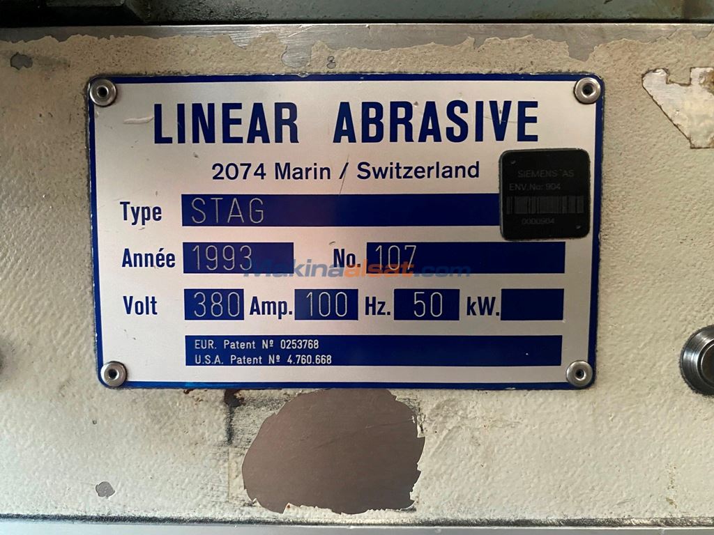 LINEAR ABRASIVE STAG ÇANAK TAŞLAMA