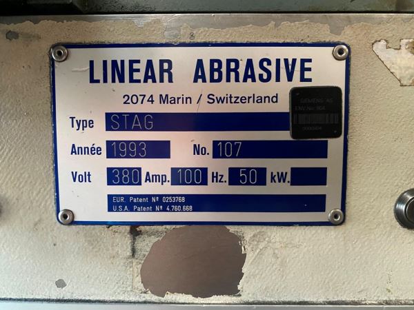 LINEAR ABRASIVE STAG ÇANAK TAŞLAMA