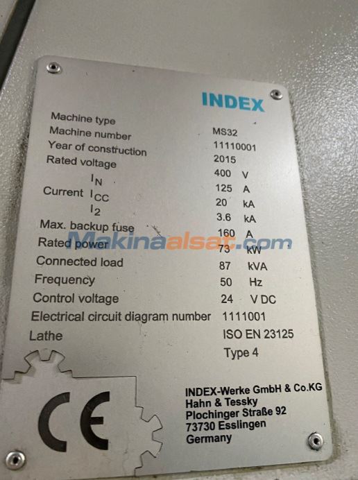 Index MS32-6 Cnc Otomat Torna