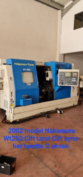 NAKAMURA WT250 CIFT TARET CIFT AYNA Cnc Torna