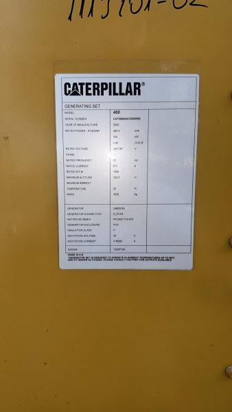 2004 MODEL ÇOK TEMİZ CAT JENERATÖR