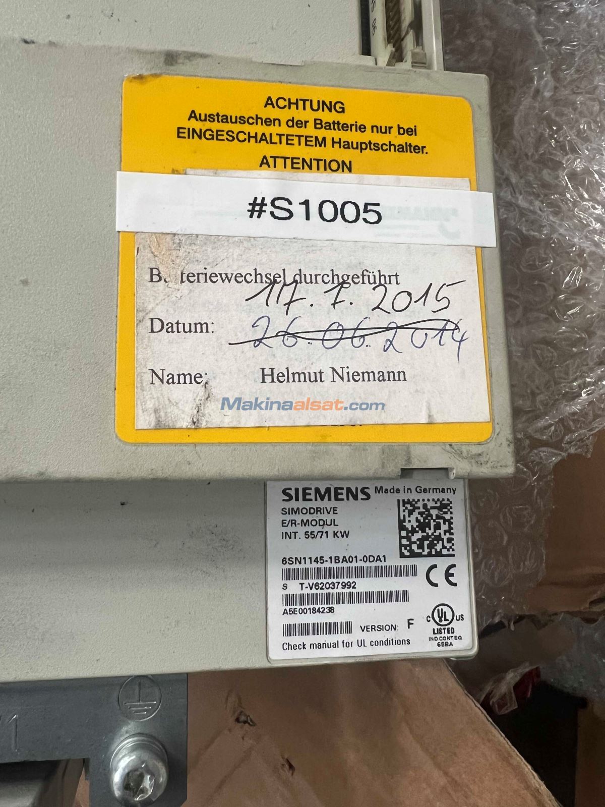 6sn1145-1ba01-0da1 55/71 KW ER MODUL