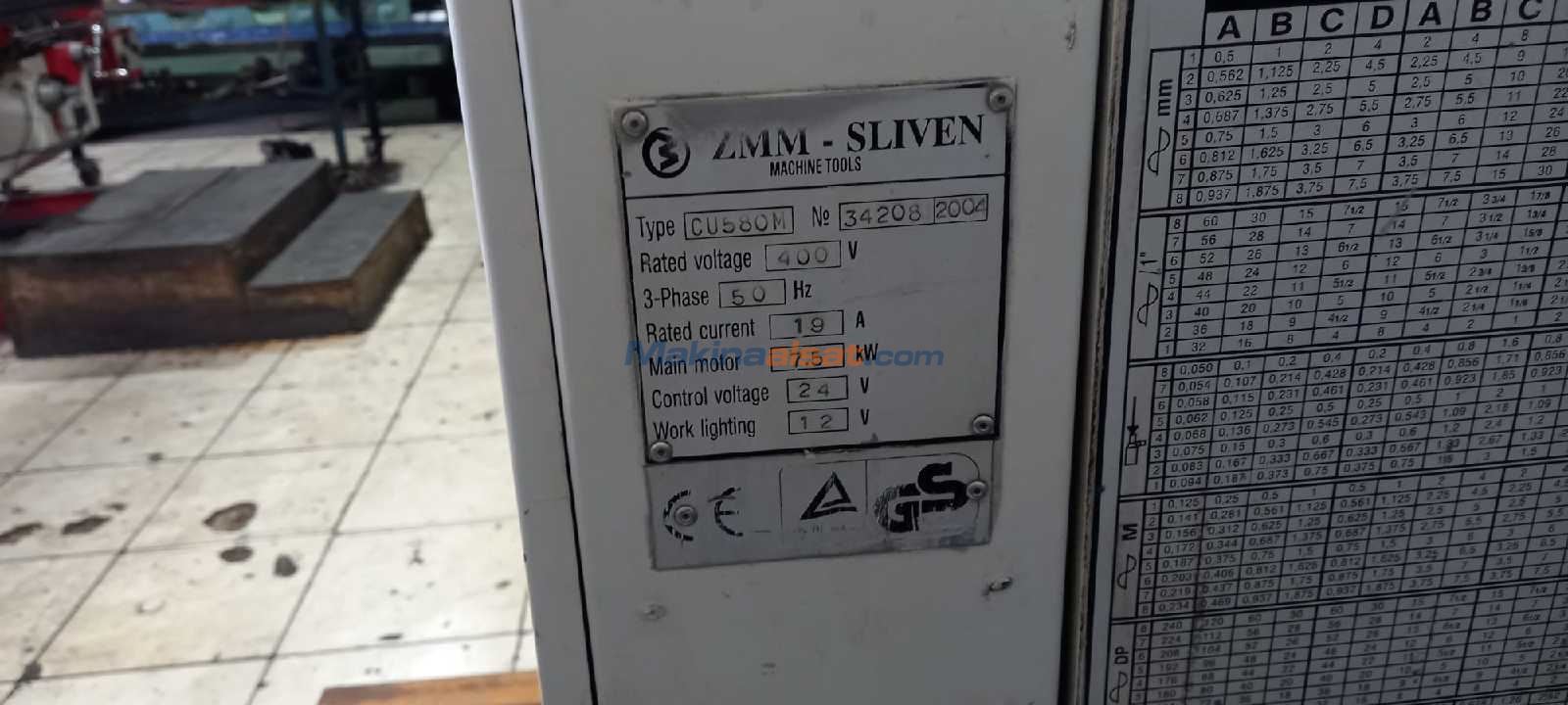 ZMM Sliven CU580M-4000 BULGAR TORNA