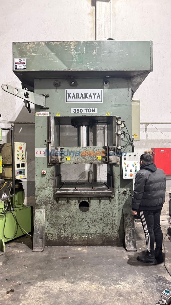 350 TON 1100 X 1100 TABLA ÇİFT TESİR KARAKAYA OTOMATİK SIVAMA PRES