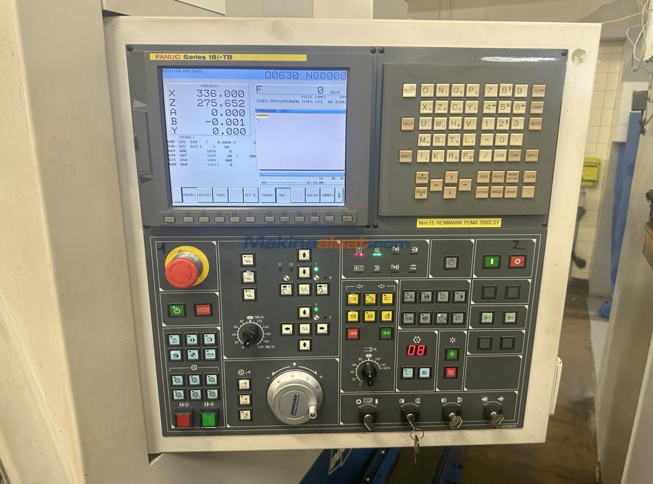 DOOSAN PUMA 2000 LSY CNC Torna