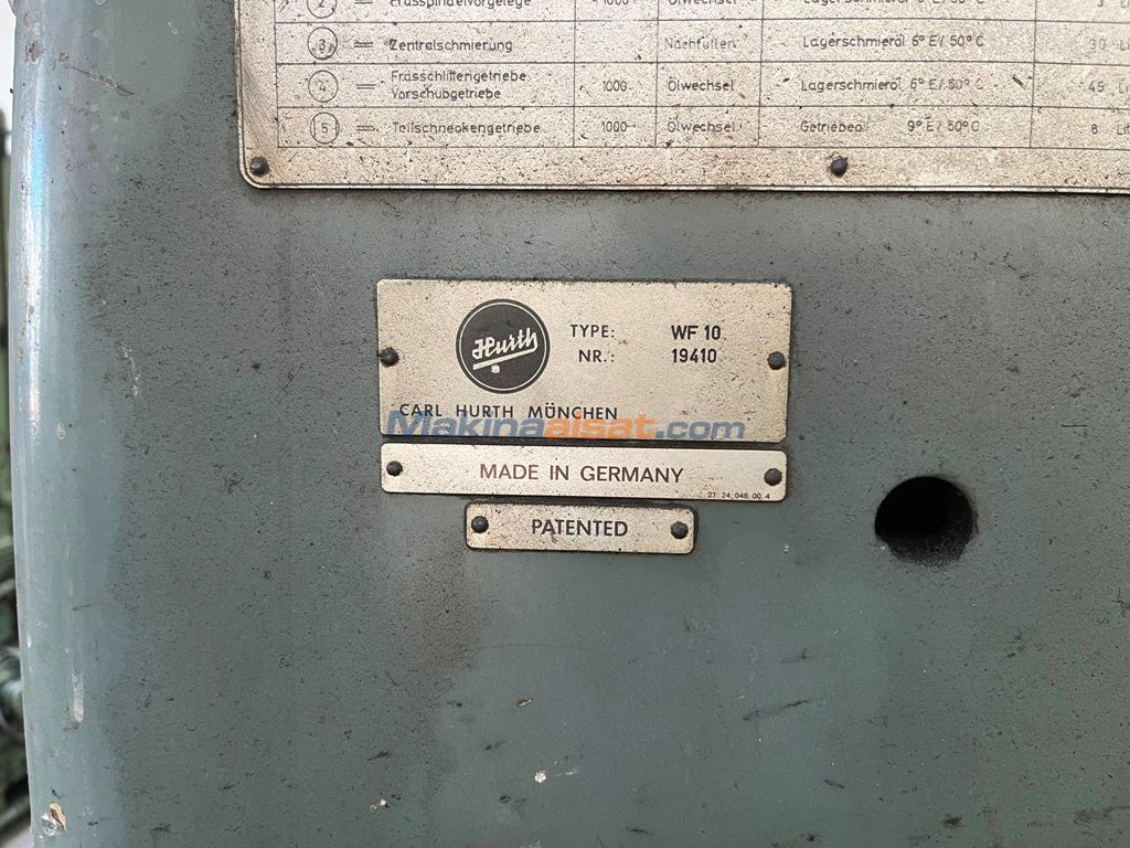 HURTH WF10 DİŞLİ AZDIRMA