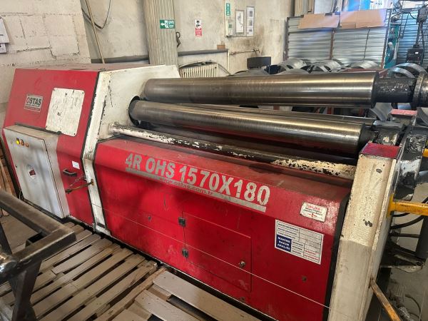 1570 x 180 ÇAPLI 4 TOPLU NC SİLİNDİR BÜKME