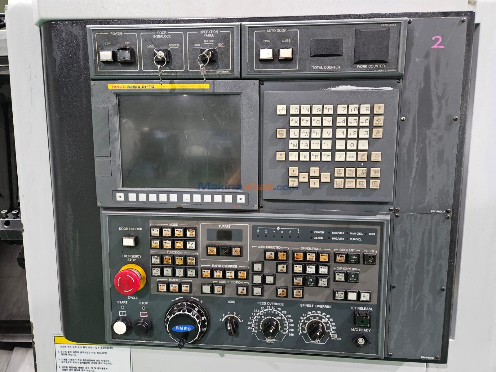 Satılık ikinci el SAMSUNG PL2500MS (2015 MODEL ) C EKSENLI CNC
