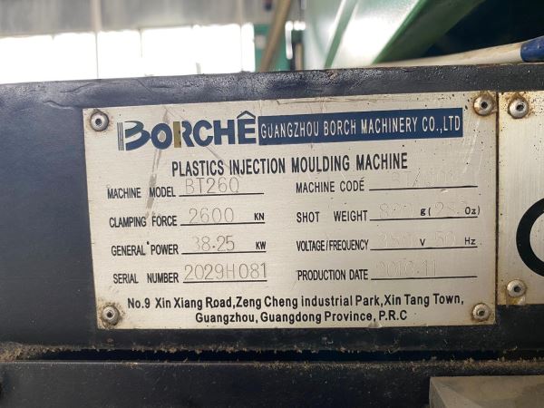 2010 MODEL BORCHE 260 TON PLASTİK ENJEKSİYON