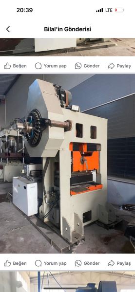 80 Ton Hava Kavramalı Çift Biyel Kollu Hız Kontrollü H Tipi Eksantrik Pres