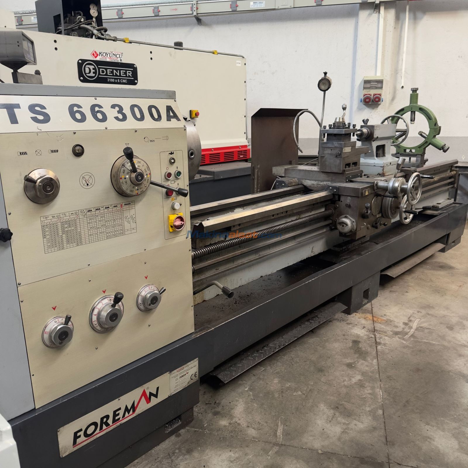 FOREMAN MARKA 3 METRE 660 ÇAP (DİJİTALLİ) 2013 MODEL ÜNİVERSAL TORNA