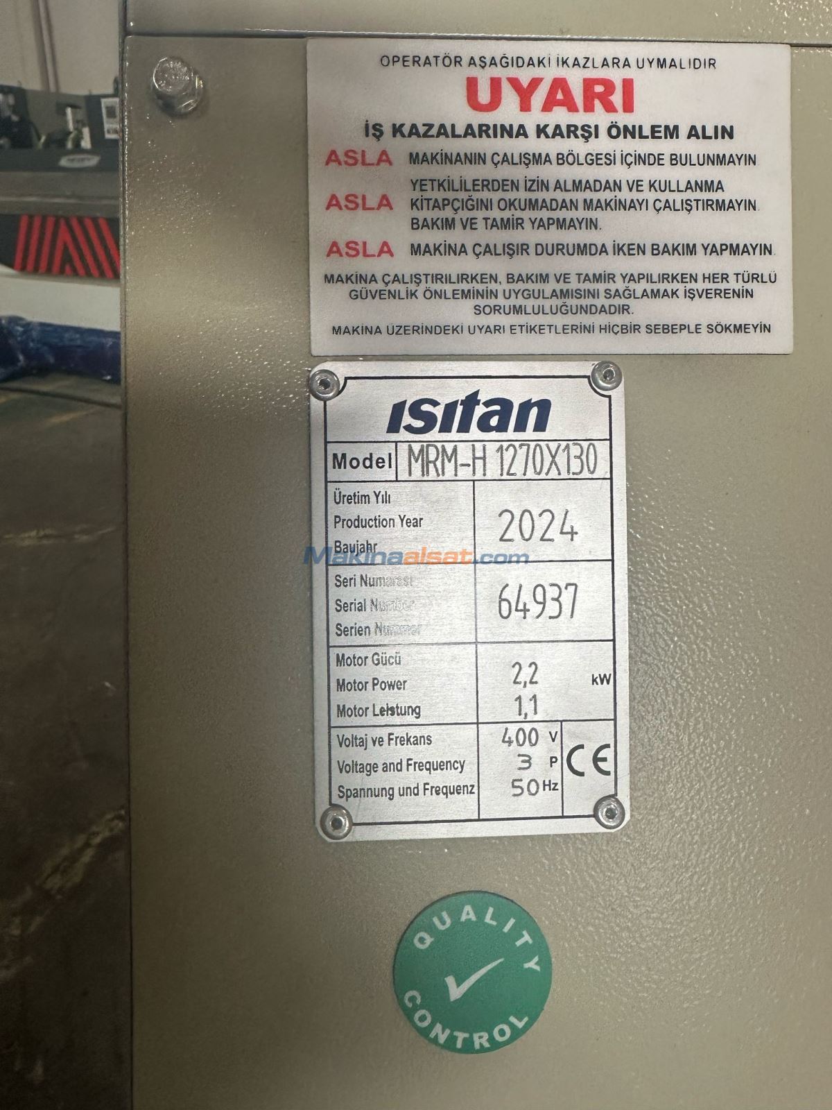 ISITAN 1270-130 3 TOPLU HİDROLİK SİLİNDİR