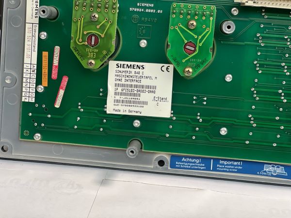 Siemens 840C 1P 6FC5103-0AD03-0AA0  Kontrol Paneli Tuş Takımı