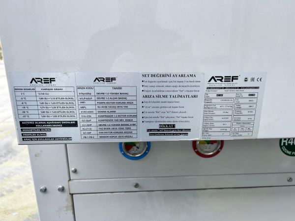 AREF MARKA 145.000 CAL CHİLLER SOĞUTMA SİSTEMİ