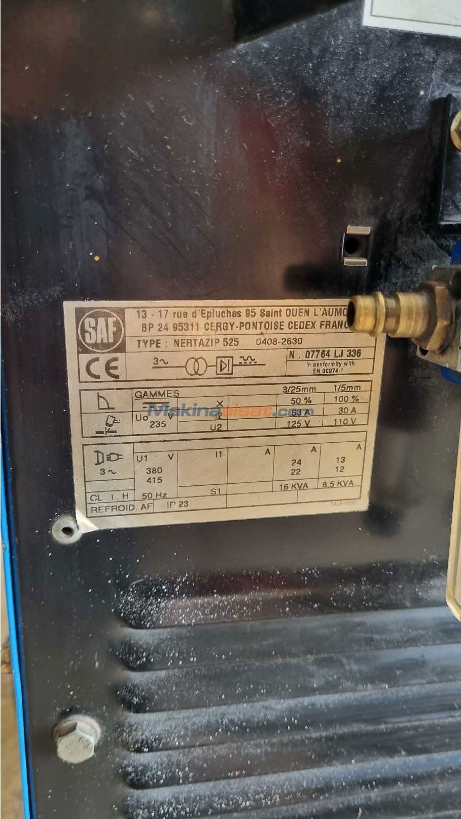 SAF NERTAZİP 525 60 AMPER Taşınabilir Plazma Kesim