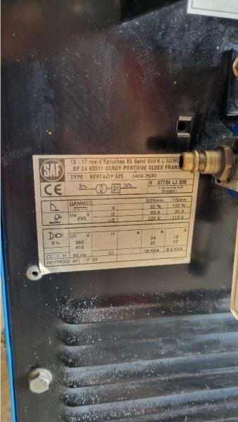 SAF NERTAZİP 525 60 AMPER Taşınabilir Plazma Kesim