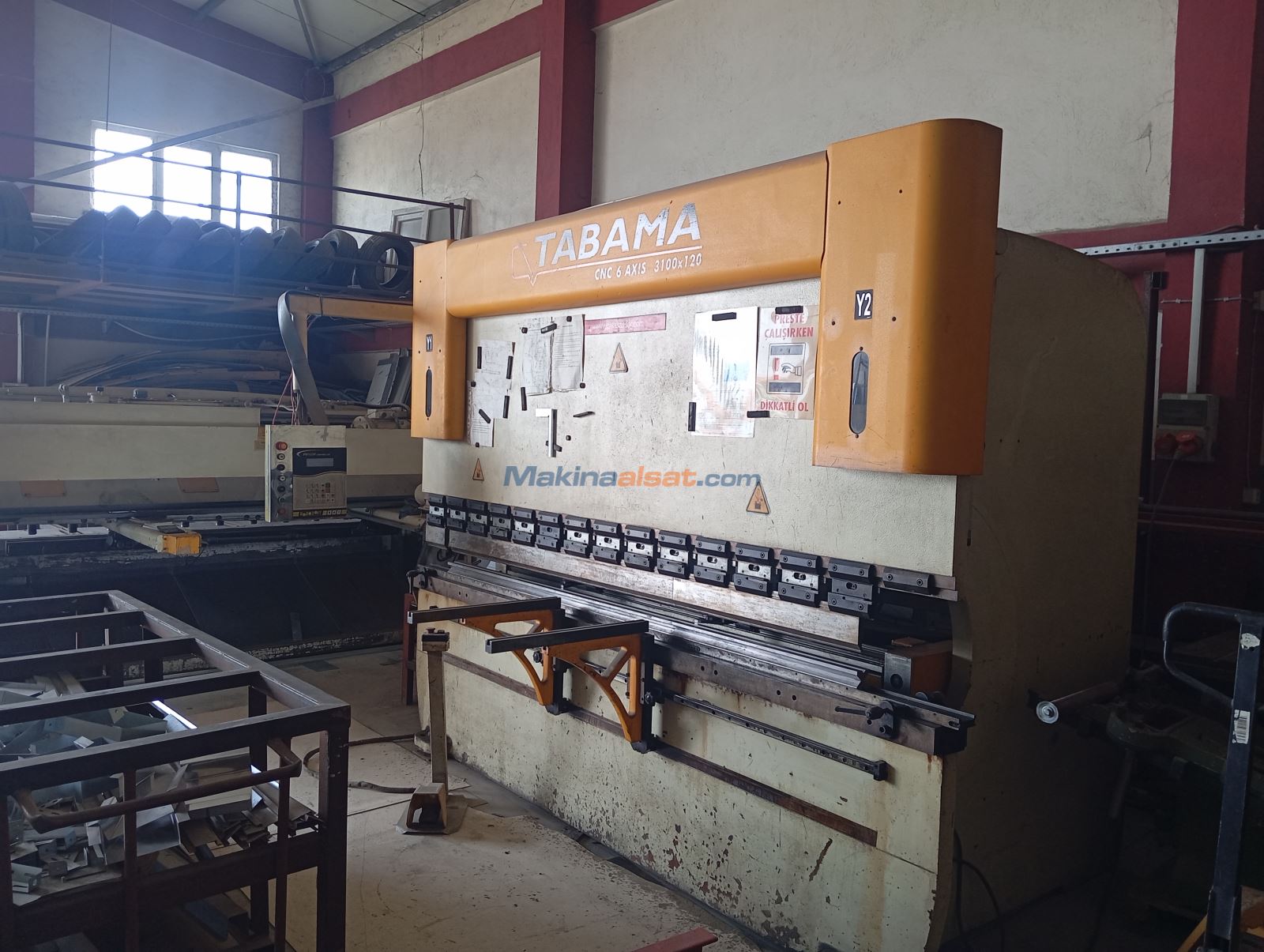 Tabama 4 Eksen 120 Ton 3100 x 6 mm Abkant Pres