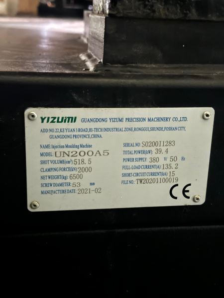 YİZUMİ UN200A5 - MODEL YILI 2021 - Plastik Enjeksiyon
