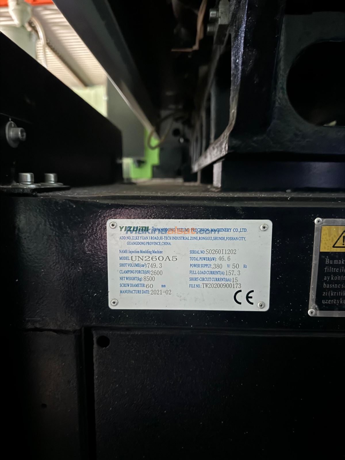 YİZUMİ UN260A5 - MODEL YILI 2021 - Plastik Enjeksiyon