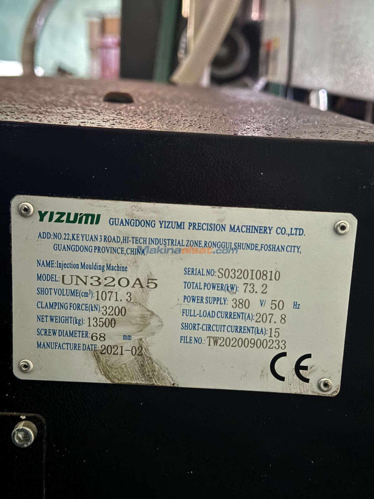 YİZUMİ UN320A5 - MODEL YILI 2021 - Plastik Enjeksiyon