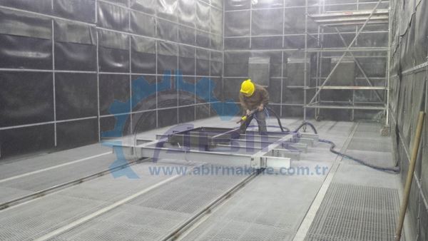 5000x8000x4000 mm Kumlama Odası
