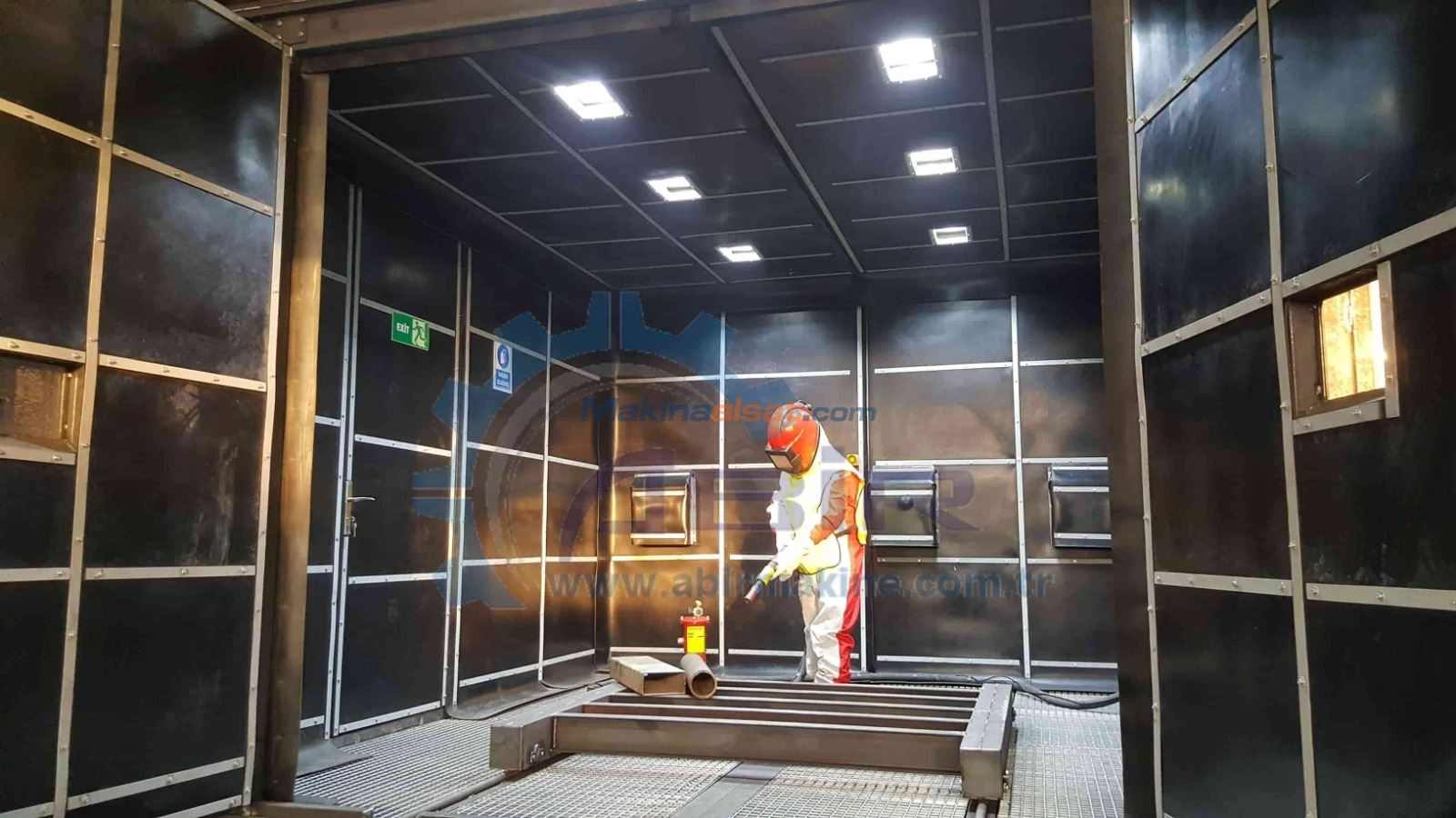 5000x8000x4000 mm Kumlama Odası
