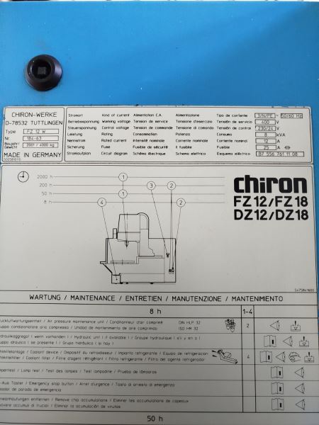 CHİRON FZ-12 W CNC DİK İŞLEME MERKEZİ