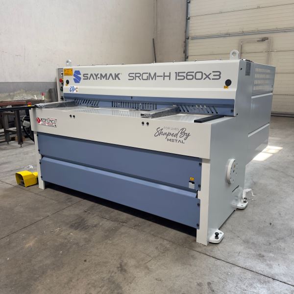 SAYMAK SRGM-H 1560x3 (SIFIR) REDÜKTÖRLÜ GİYOTİN MAKAS