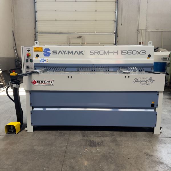 SAYMAK SRGM-H 1560x3 (SIFIR) REDÜKTÖRLÜ GİYOTİN MAKAS