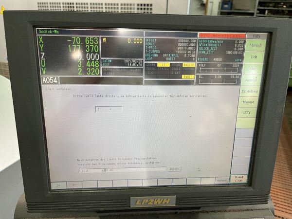 SODICK AG600L 2012 MODEL (1 AY SONRA GÜMRÜKTE) CNC DİK İŞLEME MERKEZİ