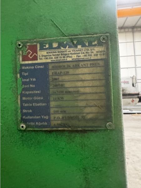 Elmalı 3 Metre 120 Ton NC Abkant Pres