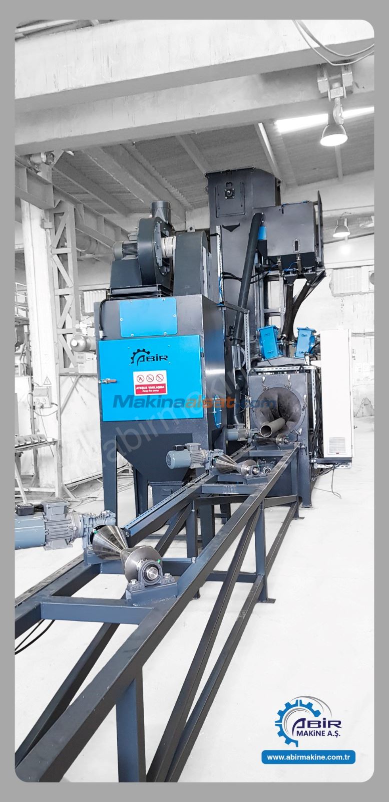 1000 mm Çap Boru Kumlama