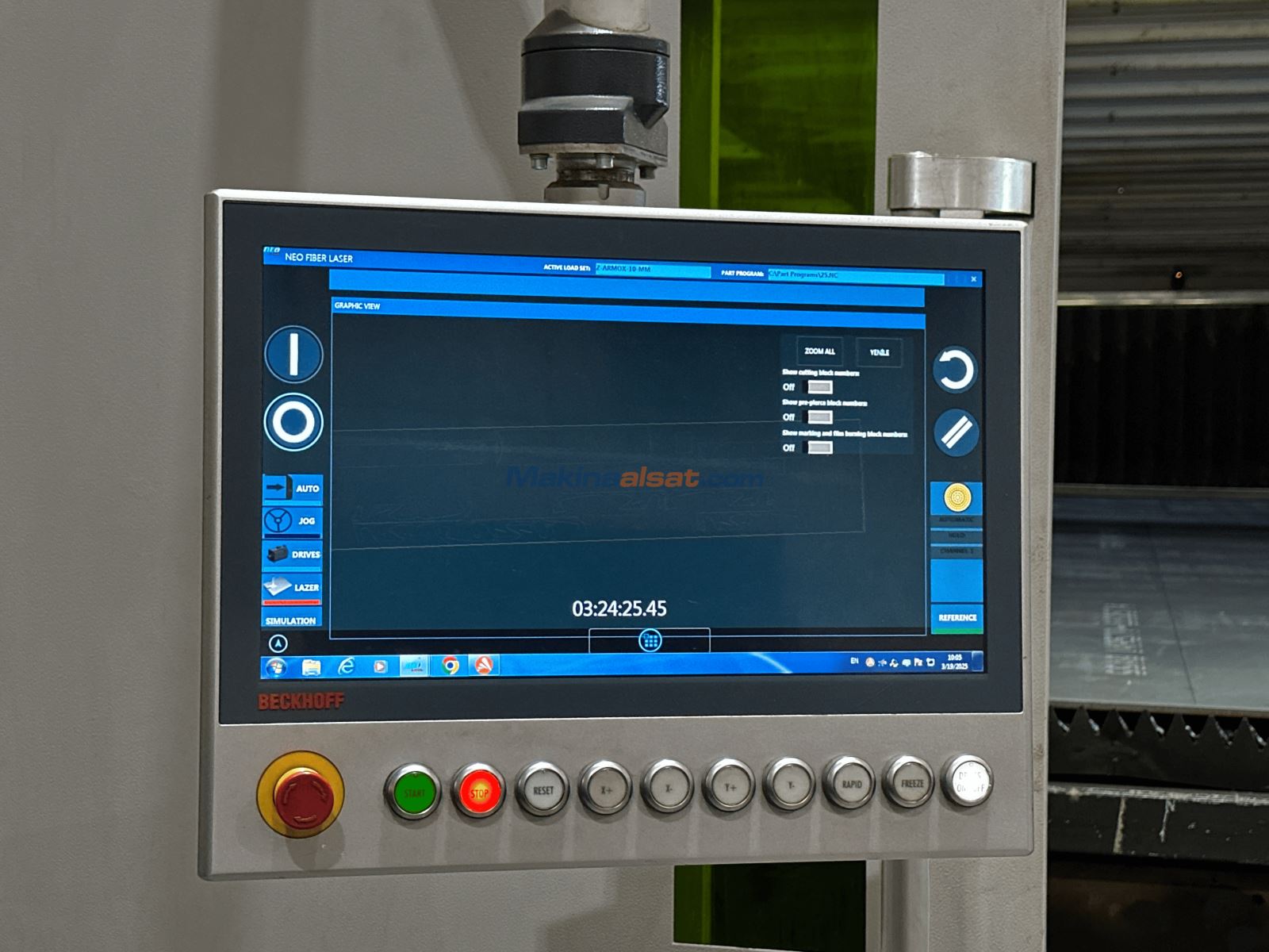 2500x12000 Baykal 2015 Model Lazer Kesim
