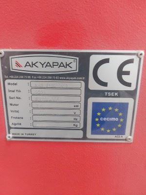 AKYAPAK AHS 2100/10X13 - 4 TOP SİLİNDİR SAC BÜKME