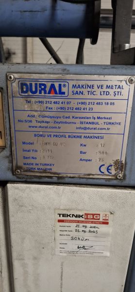 DMH 60 NC DURAL BORU VE PROFİL BÜKME