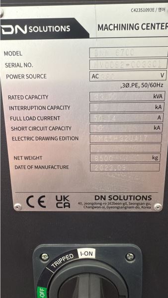 DOOSAN DN SOLUTİONS DNM 6700 DİVİZÖRLÜ CNC Dik İşlem