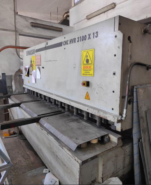 ERMAKSAN CNC HUR 3100 x 13 MM HİDROLİK GİYOTİN MAKAS